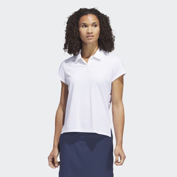 Женская рубашка adidas Go-To Heathered Polo Shirt (Белая) фото