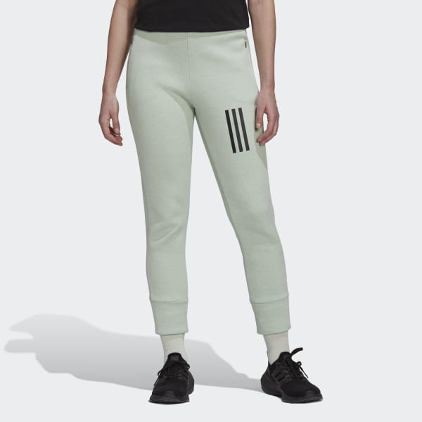 Женские брюки adidas Mission Victory Slim-Fit High-Waist Pants (Зеленые) фото