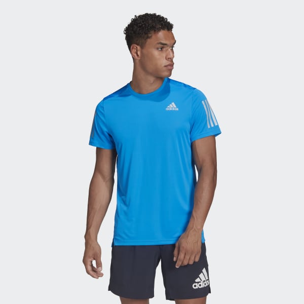 

Мужская одежда для бега adidas Own the Run Tee (Синяя), Синий