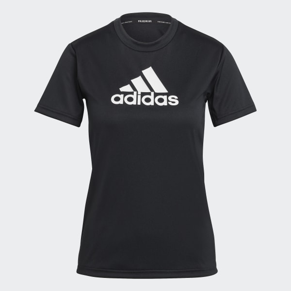 Женская футболка adidas Primeblue Designed 2 Move Logo Sport Tee (Черная) фото