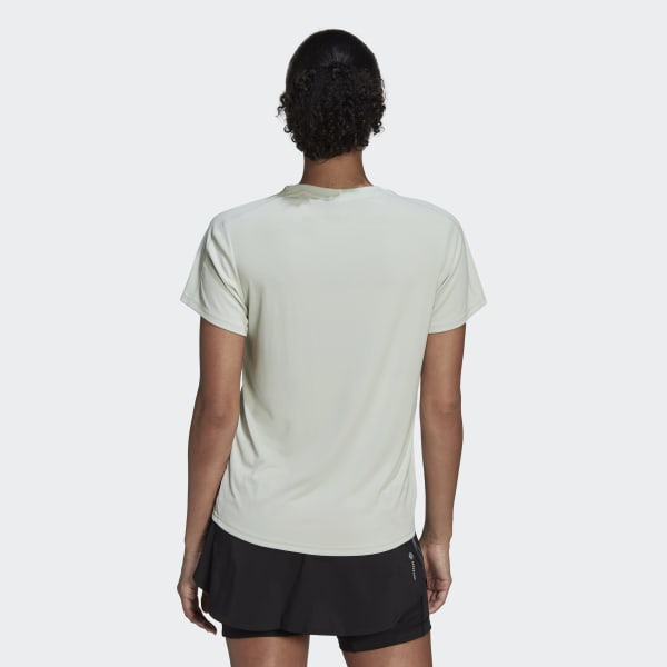 Женская футболка для бега adidas Run It Running Tee (Зеленая) фотография