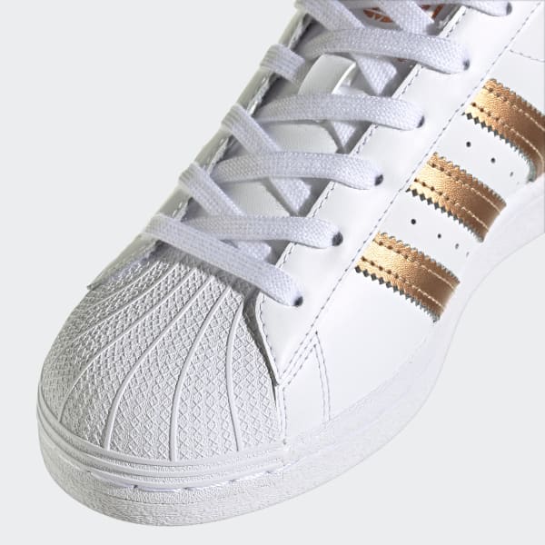 Adidas superstar top pearl white