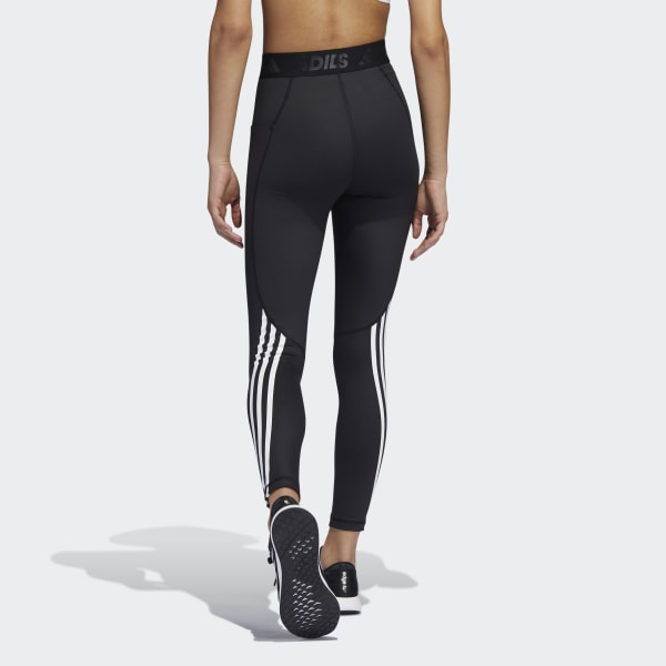 Женские тайтсы adidas Techfit 3-Stripes Long Gym Tights (Черные) фотография