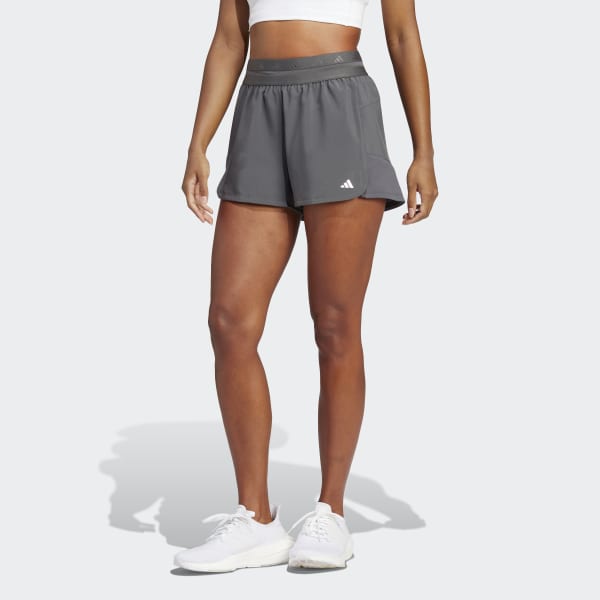 Женские шорты adidas Training Hyperglam Pacer Shorts (Серые) фото