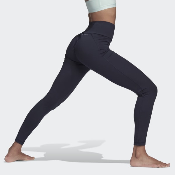 

Женские леггинсы adidas Yoga Essentials High-Waisted Leggings (Синие), Синий