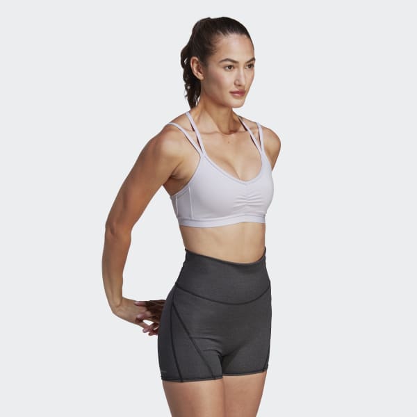 Женский топ-бра adidas Yoga Essentials Light-Support Bra (Белый) фото