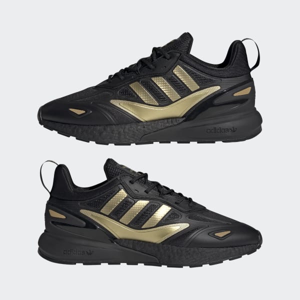 Adidas zx sales negras y doradas