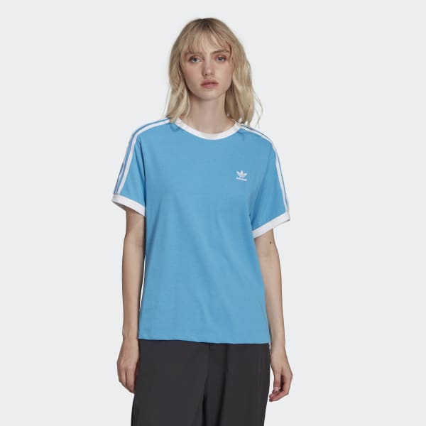 Женская футболка Adicolor Classics Traceable Tee ( Синяя ) фотография