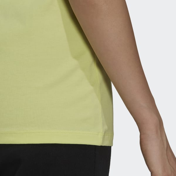 Женская футболка ADICOLOR CLASSICS TREFOIL TEE ( Желтая ) фото
