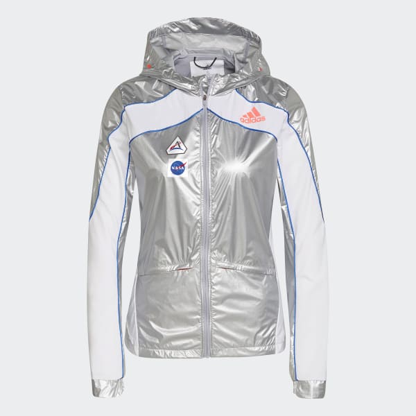 Женская куртка adidas Marathon Space Race Jacket ( Серебряная ) фото