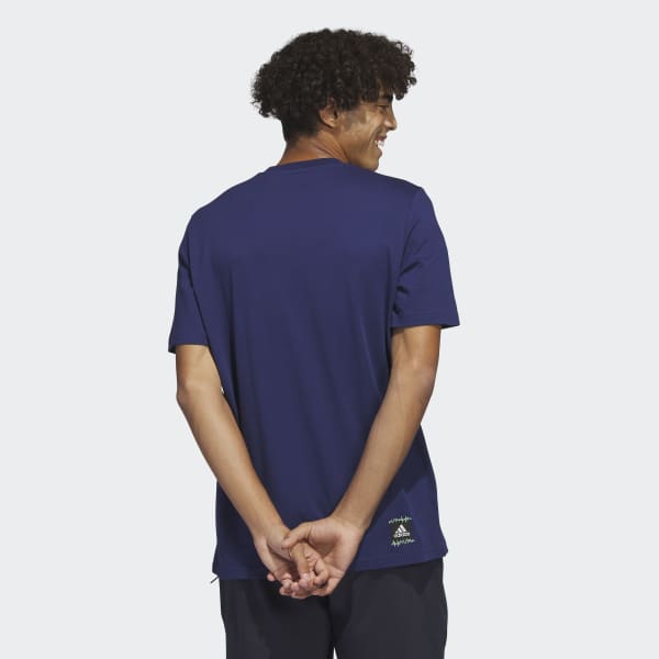 Мужская футболка adidas Power Logo Graphic Tee ( Синяя ) фотография