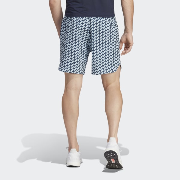 Мужские шорты adidas x Marimekko Designed for Training Shorts ( Синие ) фотография