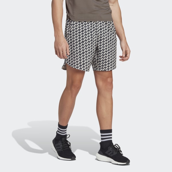 Мужские шорты adidas x Marimekko Designed for Training Shorts ( Коричневые ) фото