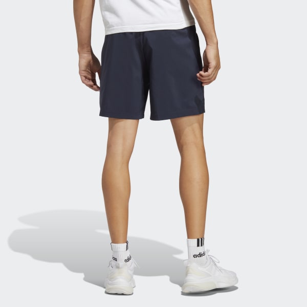 Мужские шорты AEROREADY Essentials Chelsea Linear Logo Shorts ( Синие ) фотография