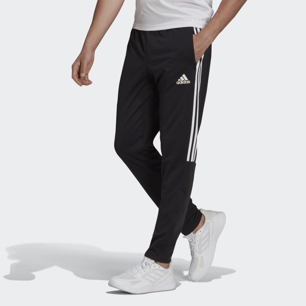 Мужские брюки AEROREADY Sereno Slim Tapered Cut 3-Stripes Pants ( Черные ) фото
