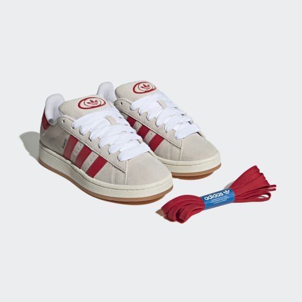 Adidas campus sale red white