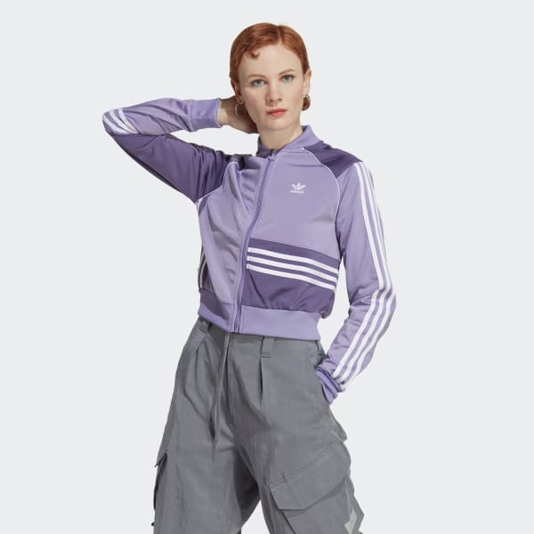 Женский спортивный костюм Crop Track Jacket ( Фиолетовый ) фотография