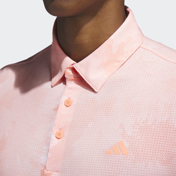 Adidas pink hot sale golf shirt