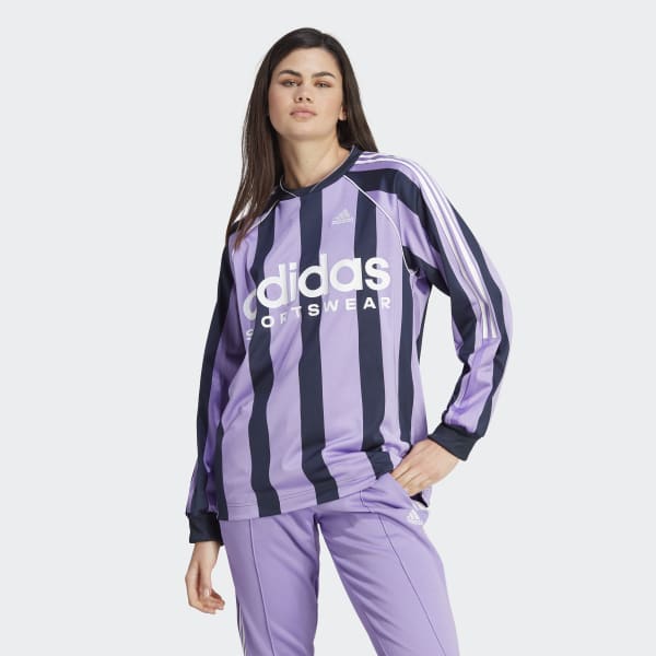 Женская футбольная форма Jacquard Long Sleeve Jersey ( Фиолетовая ) фотография