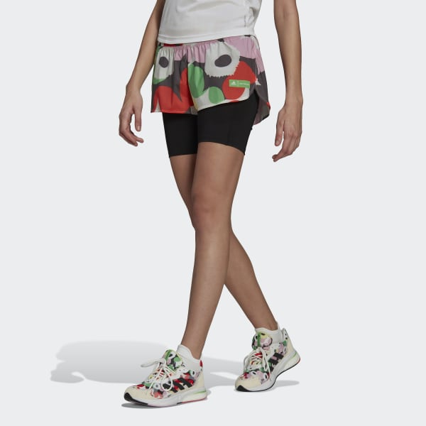 Женские шорты Marimekko x adidas Running Shorts ( Белые ) фотография