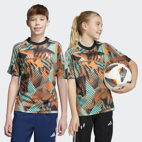 Детская футбольная форма Messi Graphic Training Jersey ( Черная ) фотография