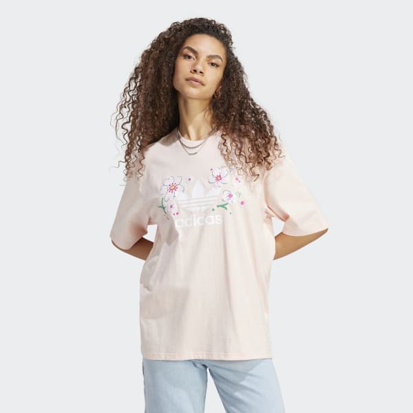 Женская футболка Oversized Tee ( Розовая ) фотография
