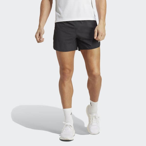 Мужские шорты Run Icons 3-Stripes Shorts ( Черные ) фото