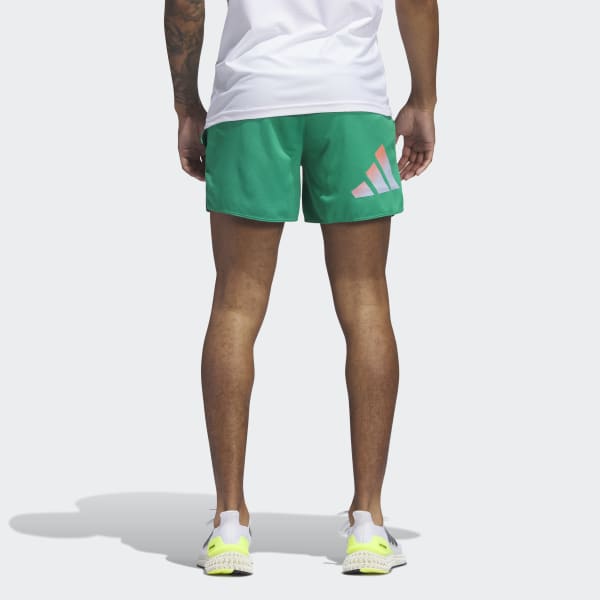 Мужские шорты Run Icons 3 Bar Logo Shorts ( Зеленые ) фотография