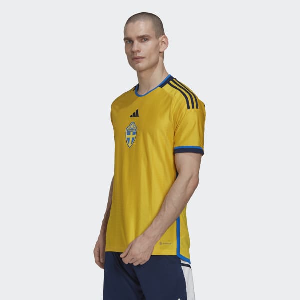 Мужская футбольная форма Sweden 22 Home Jersey ( Желтая ) фото