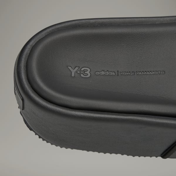 Y3 best sale sliders black