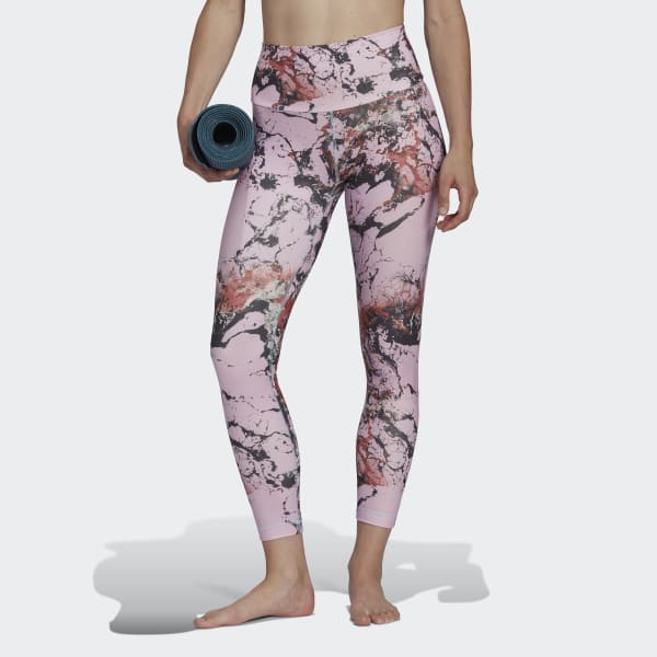 Женские леггинсы Yoga Essentials Print 7/8 Leggings (Фиолетовые) фото
