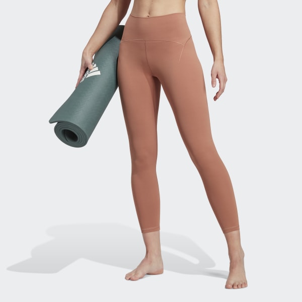 Женские леггинсы Yoga Studio Luxe 7/8 Leggings ( Коричневые ) фотография