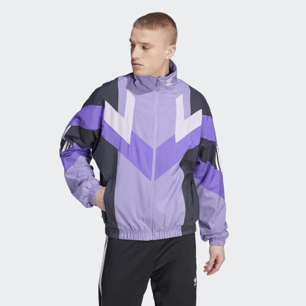 Мужская куртка adidas Rekive Woven Track Jacket (Фиолетовая)