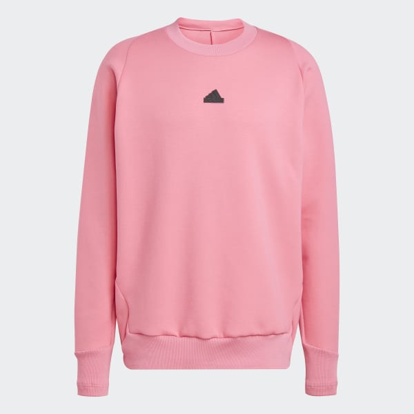 Pink adidas hot sale crew neck