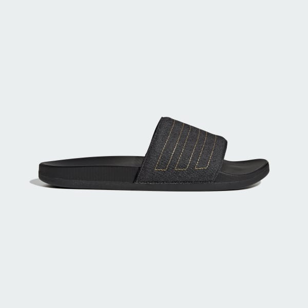 Adidas adilette slides 2025 black and white