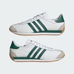 Adidas country green store and white