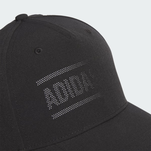 Adidas black shop and white hat