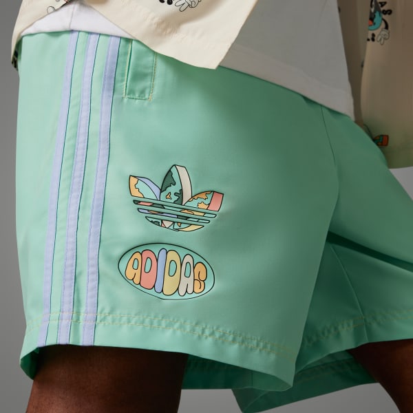 Adidas green clearance shorts