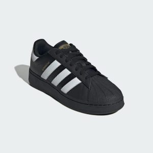 Adidas superstar sale black logo