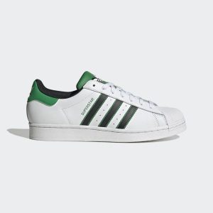 Adidas green superstar on sale shoes