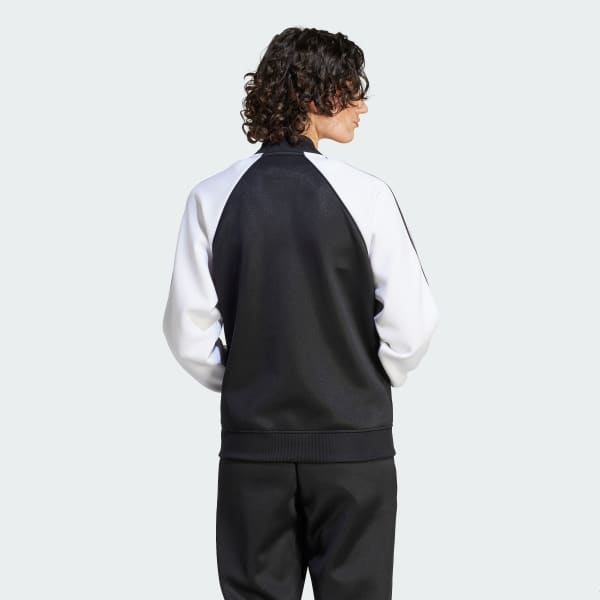 Adidas black sst track sales jacket