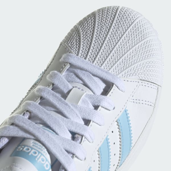 Superstar blue best sale and white