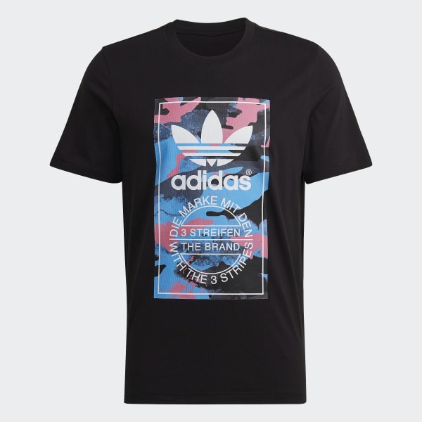 Adidas camo clearance label tee