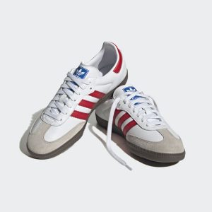 Adidas samba og hot sale red and white