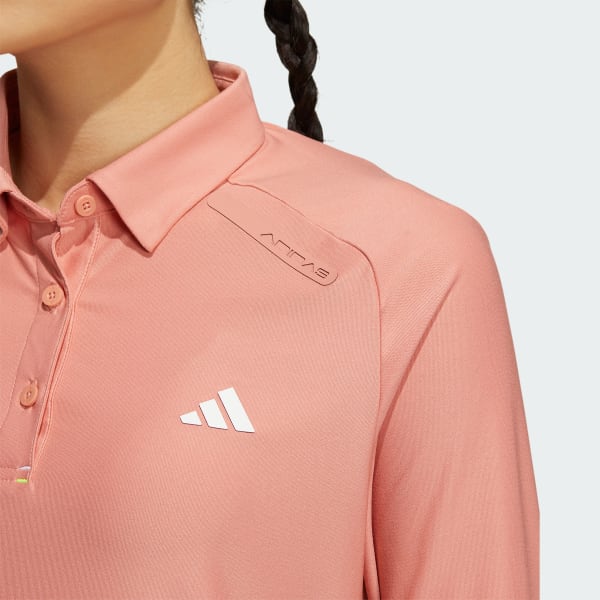 Adidas best sale pink polo