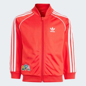 Adidas spezial hot sale jacket red