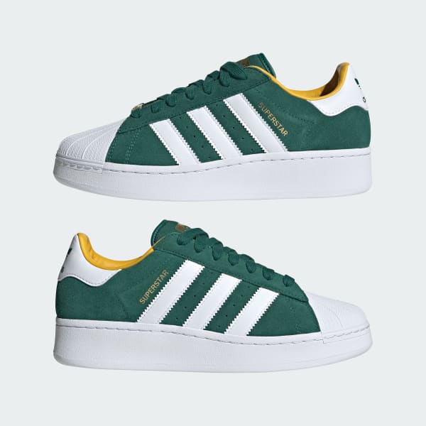 Adidas green store superstar sneaker