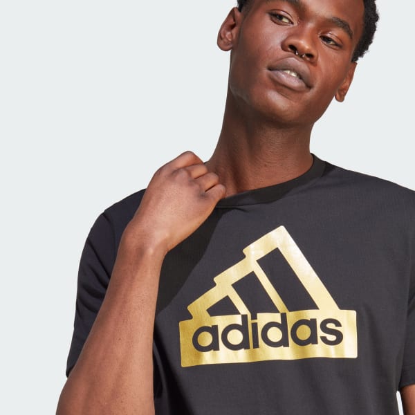 Adidas metallic store t shirt