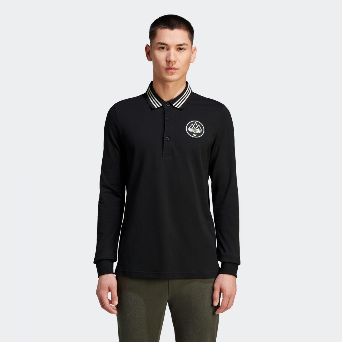 Adidas winchell long sleeve best sale polo shirt