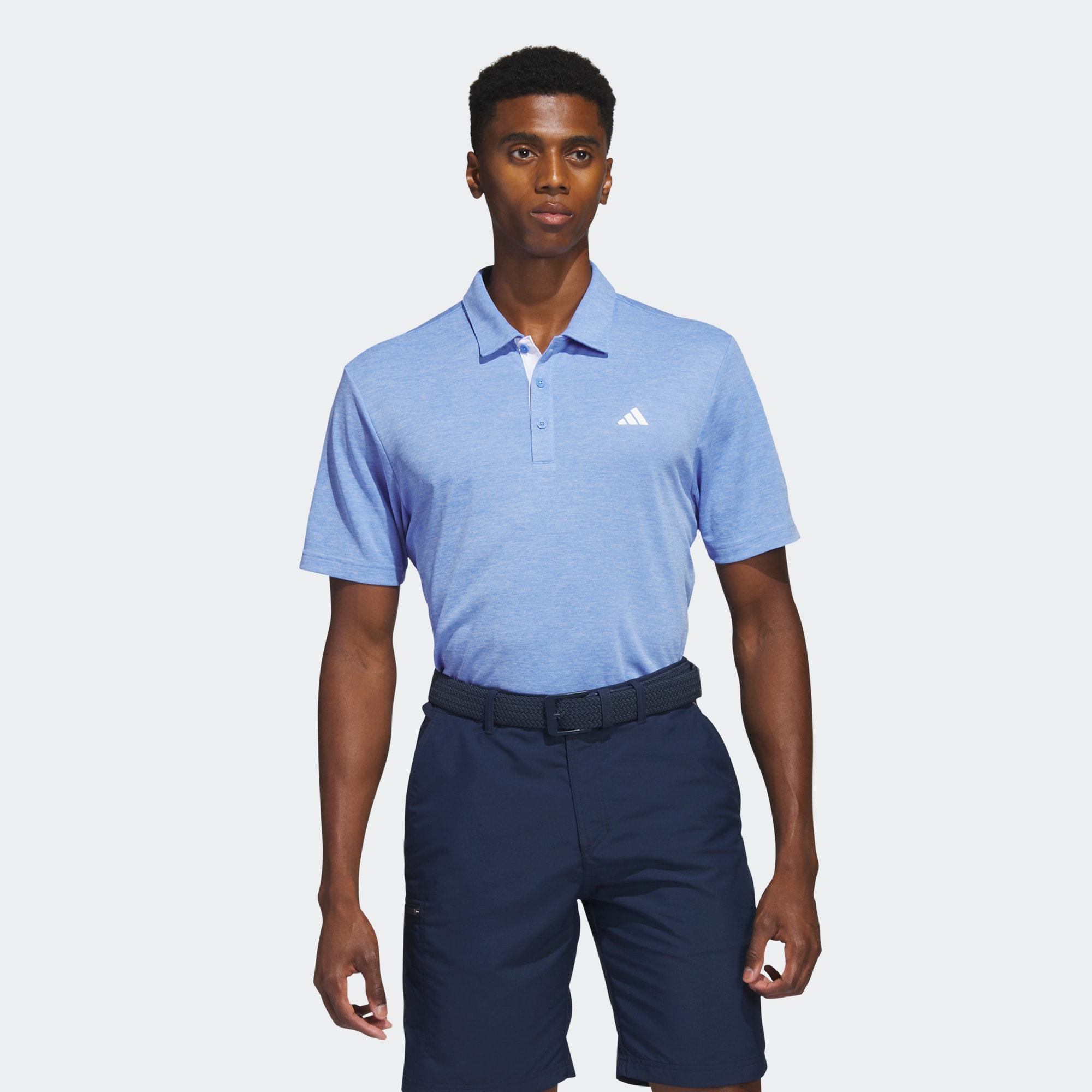 Adidas on sale heathered polo